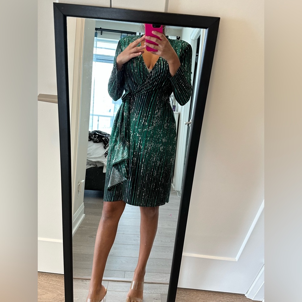 BCBG classic wrap dress in small.